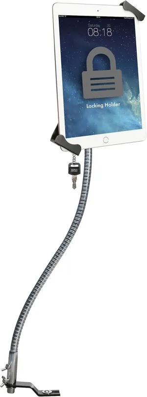 CTA Digital: Anti-Theft Tablet Holder, Gooseneck, No-Drill, Seat Rail Mount for Apple iPad 10.2-Inch (7th Gen.)/Mini 5/Air 3/12.9-Inch Pro/Surface Pro/Galaxy Tab & More (PAD-SGCT)