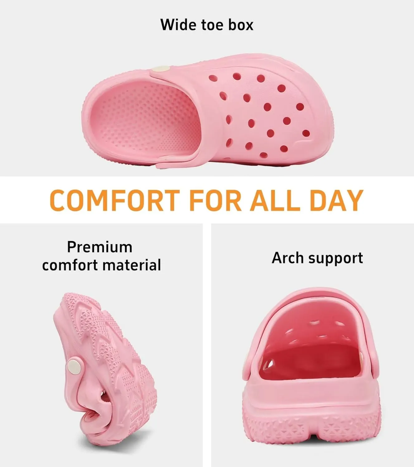 Cubufly Kids Boys Girls Clog Garden Shoes Slip On Slide Sandals Beach Water Shoes for Toddler/Little Kid/Big Kid/Children