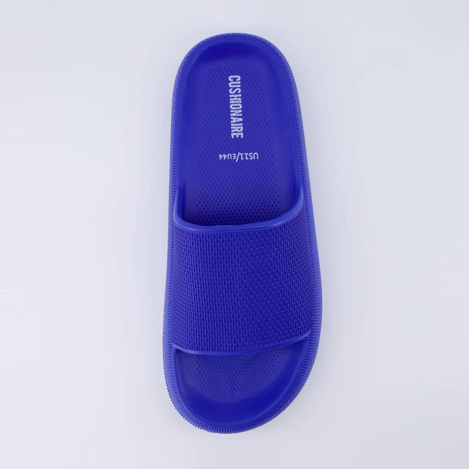 CUSHIONAIRE Men's Feather cloud recovery pool slide with  Comfort