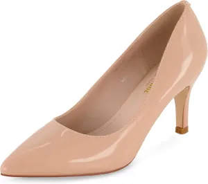 CUSHIONAIRE Women's Halsey Dress Pump with  Comfort, Wide Widths Available