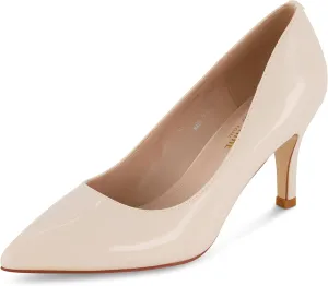 CUSHIONAIRE Women's Halsey Dress Pump with  Comfort, Wide Widths Available