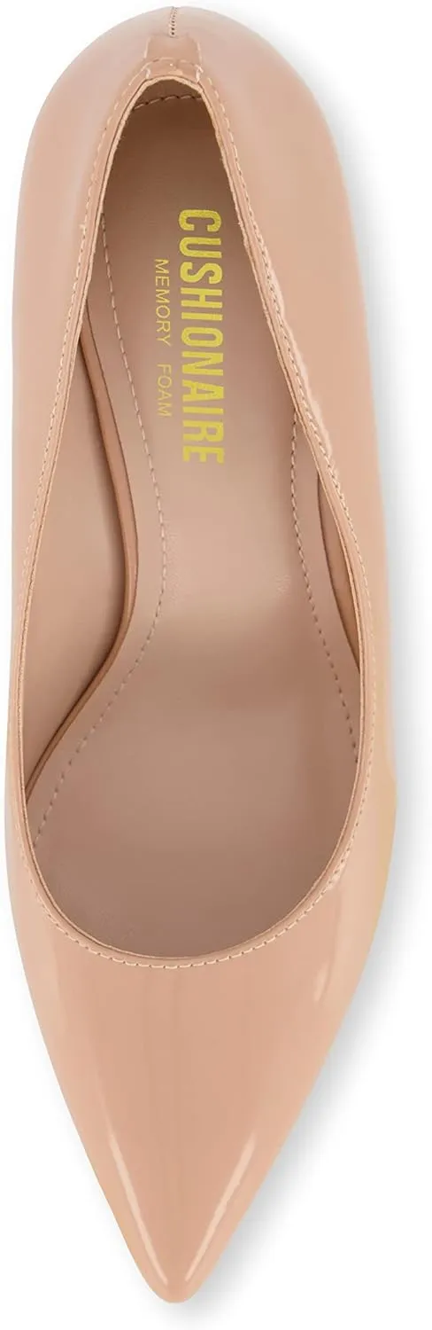 CUSHIONAIRE Women's Halsey Dress Pump with  Comfort, Wide Widths Available