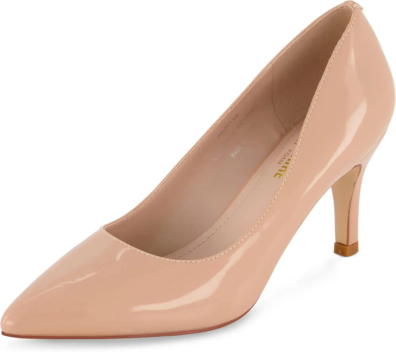 CUSHIONAIRE Women's Halsey Dress Pump with  Comfort, Wide Widths Available