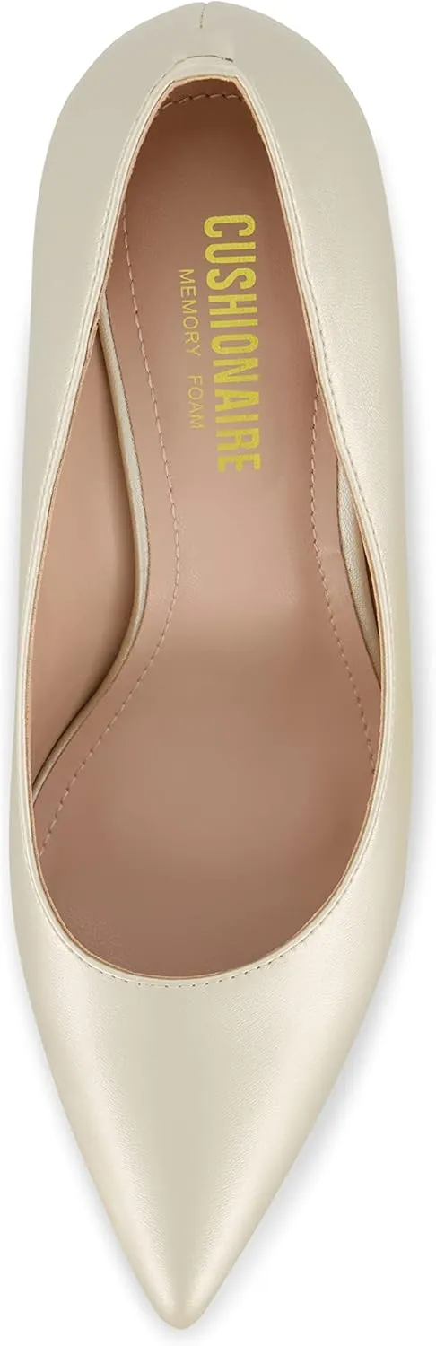 CUSHIONAIRE Women's Halsey Dress Pump with  Comfort, Wide Widths Available