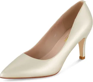 CUSHIONAIRE Women's Halsey Dress Pump with  Comfort, Wide Widths Available