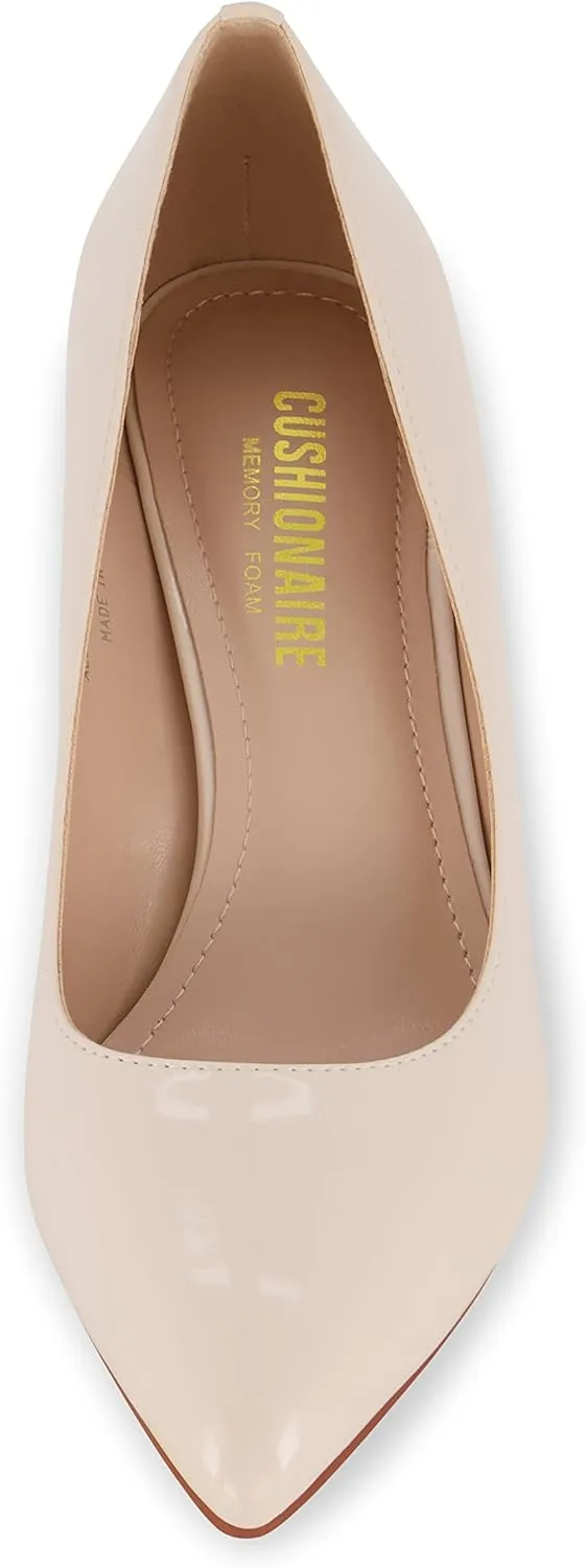CUSHIONAIRE Women's Halsey Dress Pump with  Comfort, Wide Widths Available