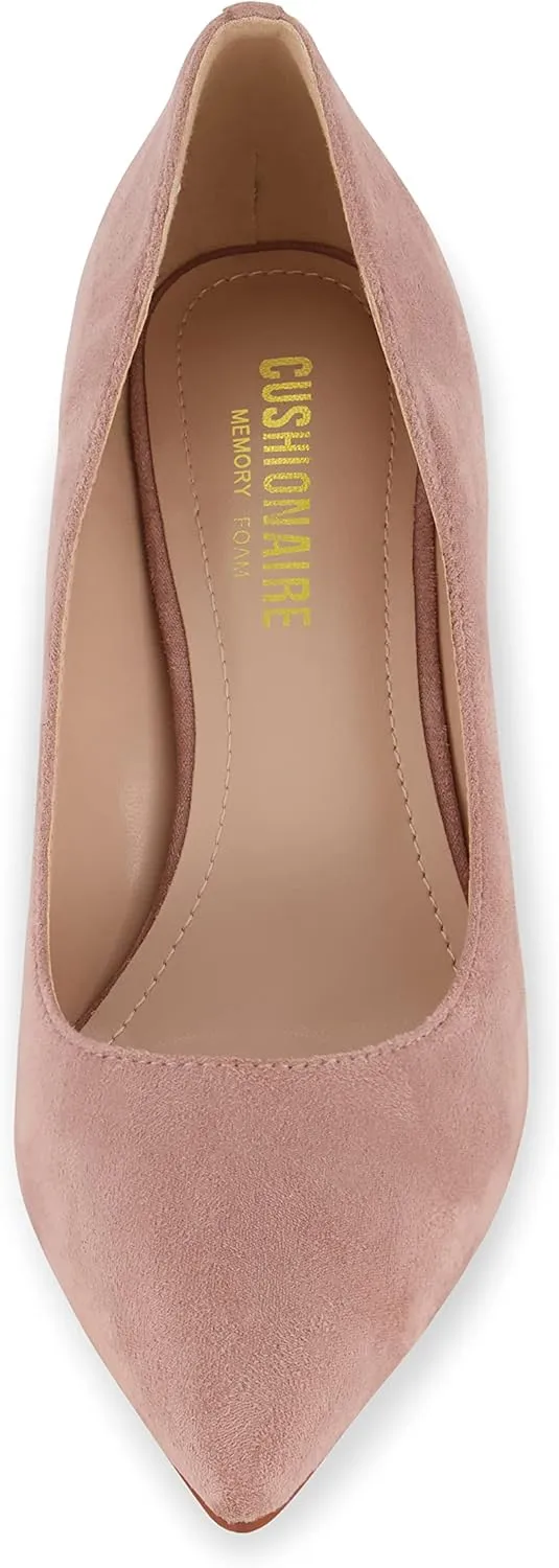 CUSHIONAIRE Women's Halsey Dress Pump with  Comfort, Wide Widths Available