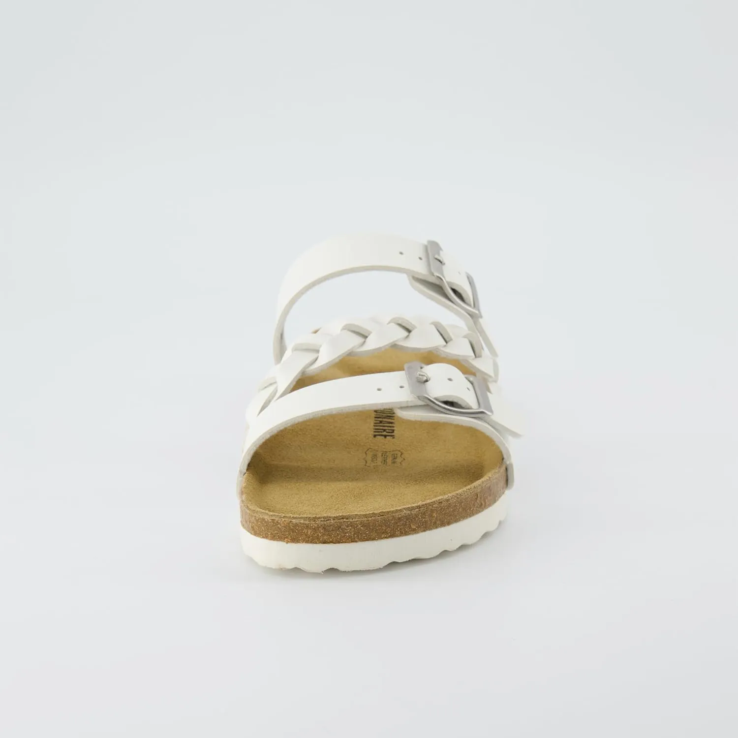 CUSHIONAIRE Women's Lizzy Cork Footbed Sandal - Comfortable, Adjustable Straps, Arch Support, Wide Widths Available, Boho Chic Summer Slides
