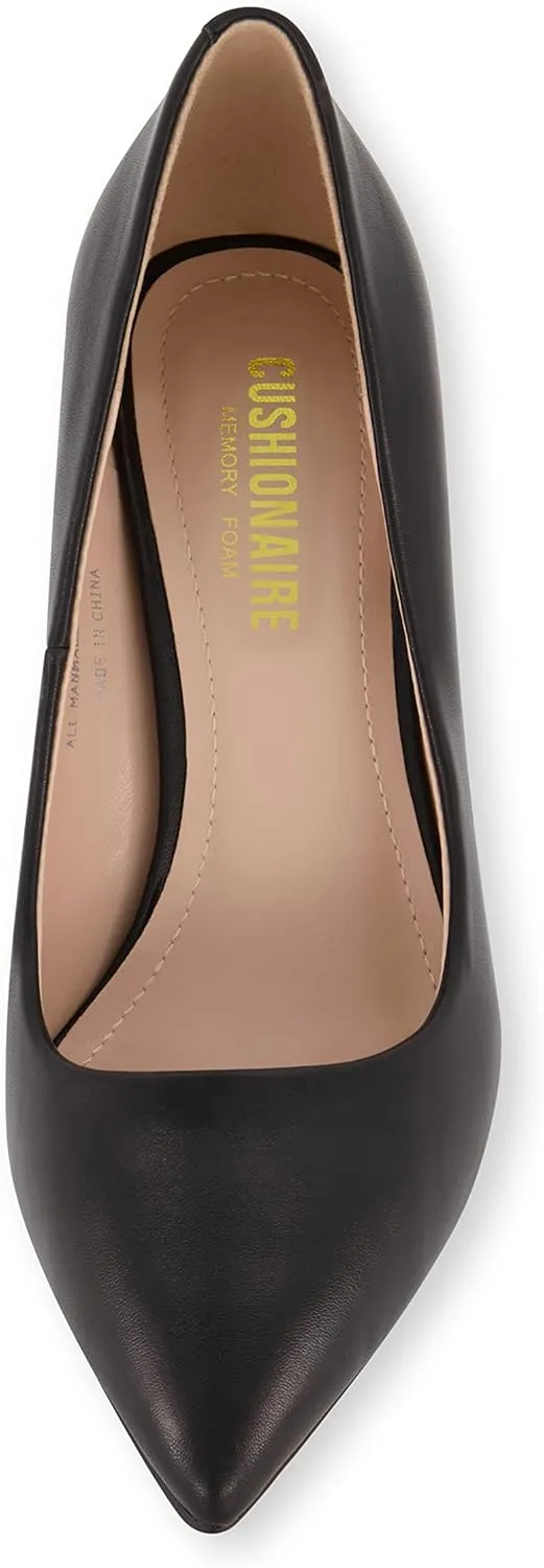CUSHIONAIRE Women's Lola Dress Pump with  Comfort, Wide Widths Available