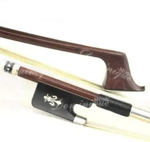 D Z Strad Model 205 Cello Bow Top Brazil Wood 4/4 Full Size with Ebony Frog with inlayed fleur-de-lis