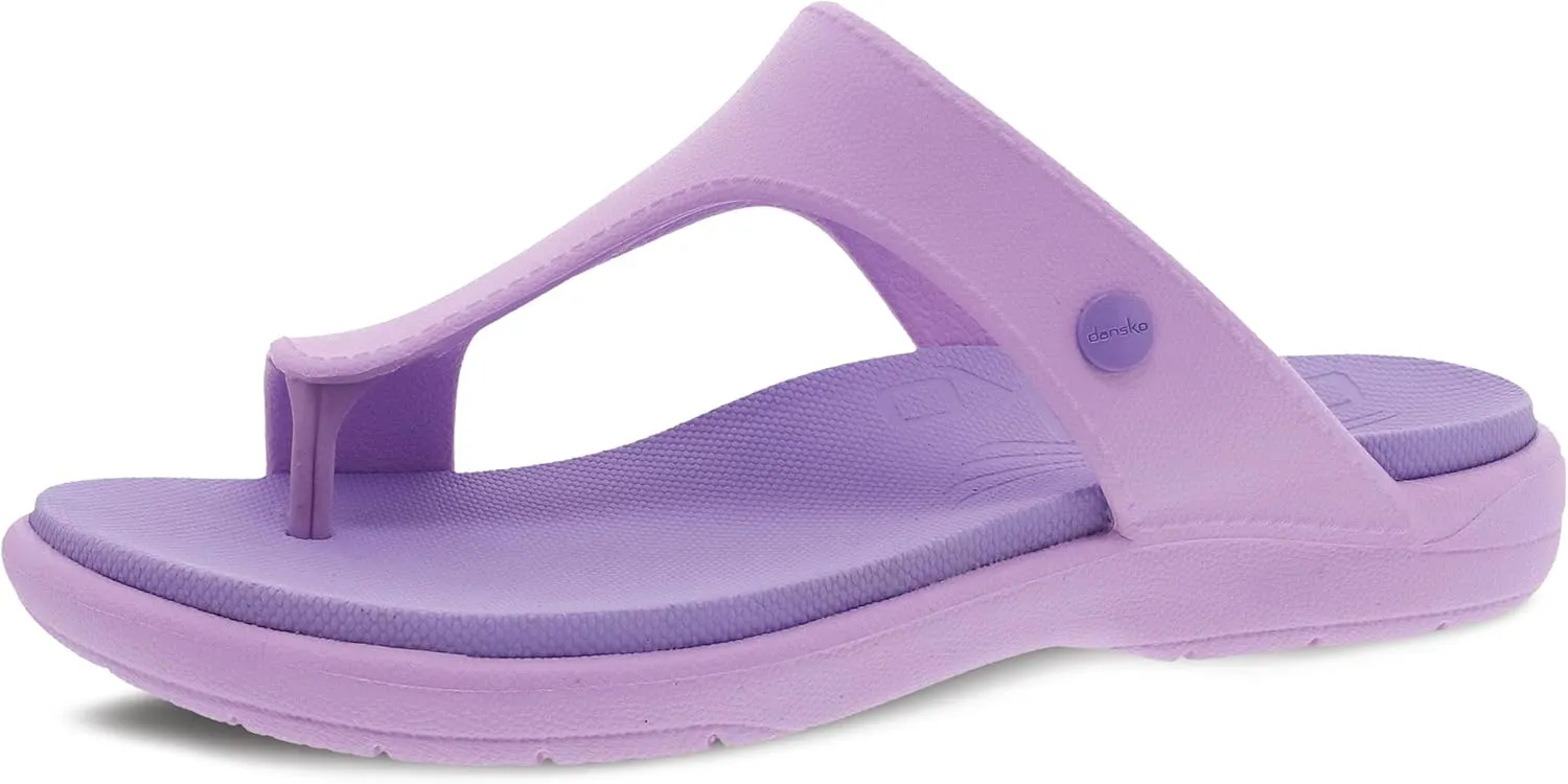 Dansko Krystal Slip-On Thong Sandal for Women – Lightweight and Durable, Easy Clean Molded EVA –Natural Arch Technology for Added Support