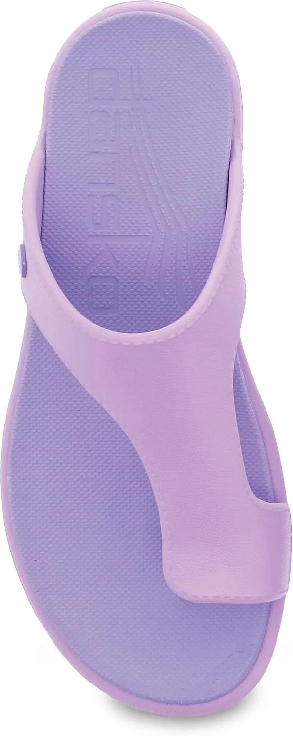 Dansko Krystal Slip-On Thong Sandal for Women – Lightweight and Durable, Easy Clean Molded EVA –Natural Arch Technology for Added Support