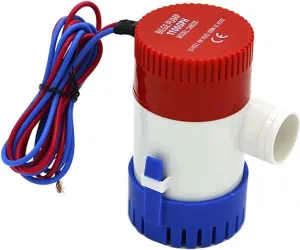 Dc 12v/24v 500/750/1100GPH, Bilge Pump Marine Electric Water Pump Accessories Submersible Boat Water Pump(350GPH 24V)