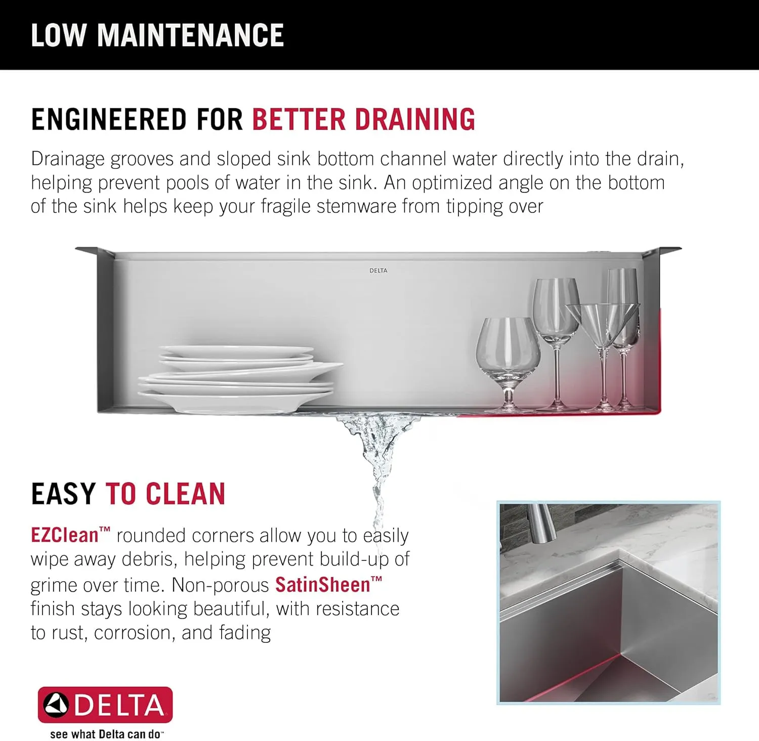 DELTA FAUCET Rivet 27-Inch Workstation Kitchen Sink Undermount 16 Gauge Stainless Steel Single Bowl with WorkFlow Ledge and Chef’s Kit of 6 Accessories, 95B931-27S-SS
