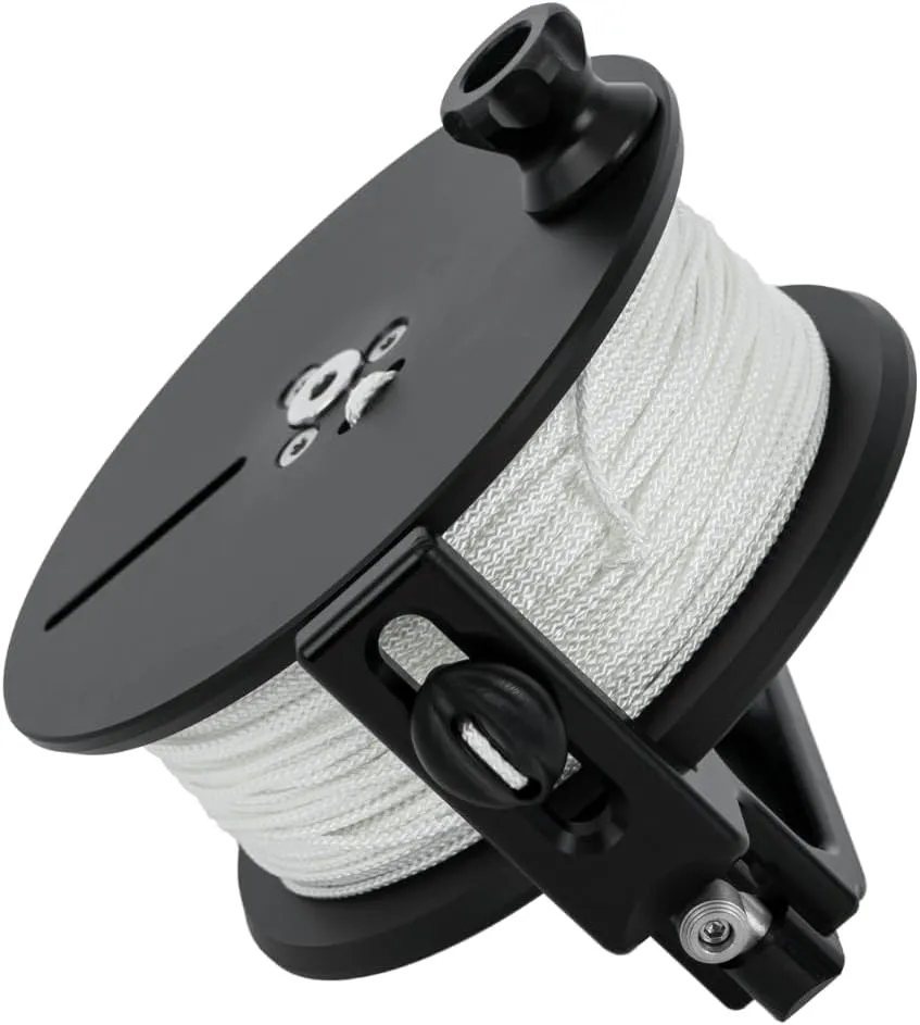 Dive Rite Slide Lock 2 Reel, 400' White, Dive Reel