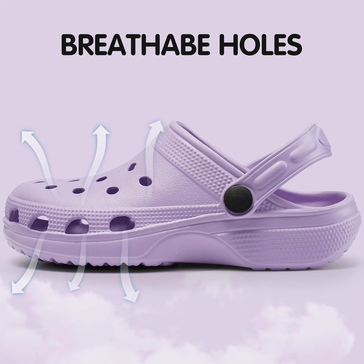 Dodow Kids Girls Clogs Garden Sandals Boys Classic Closed Toe Shoes Slides Toddler Slip on Water Shower Beach Pool Slippers