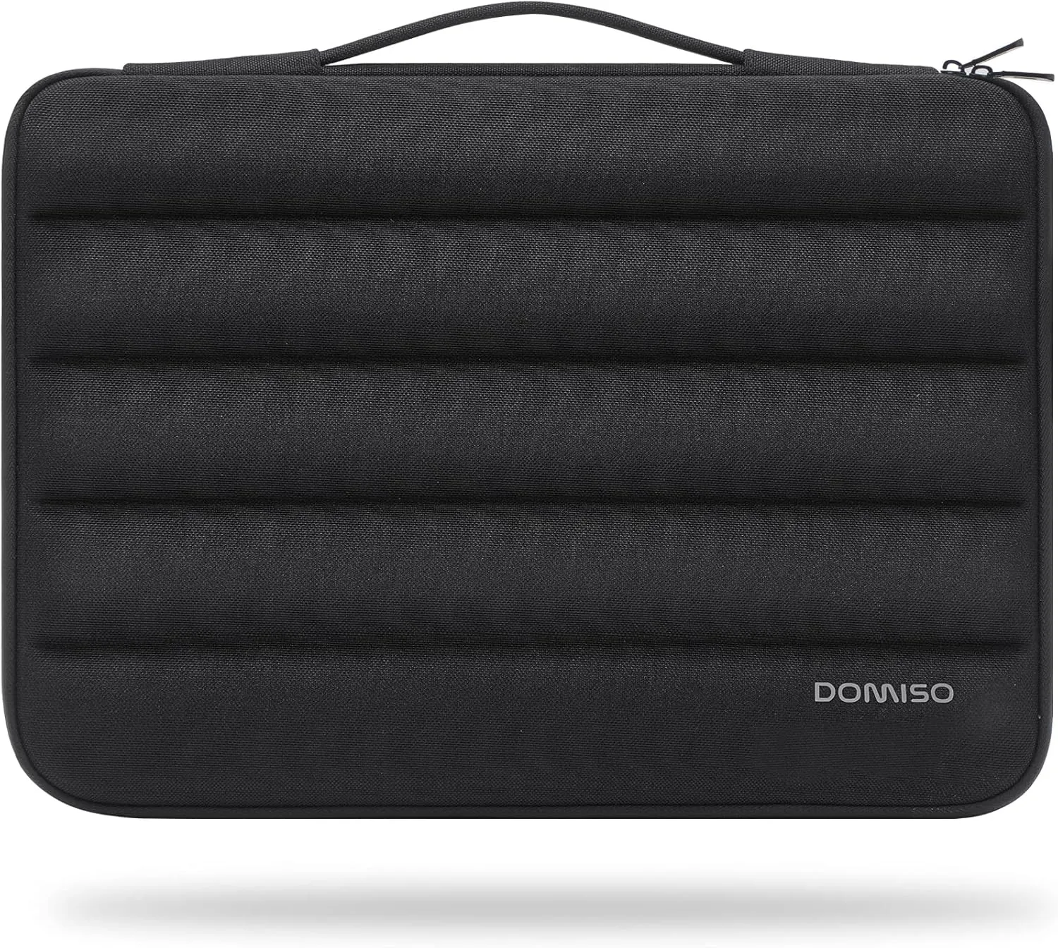 DOMISO 17.3 inch Laptop Sleeve Bag Shockproof Protective Carrying Case Water-Resistant Handbag with Handle Compatible with 17.3" Notebook/HP Pavilion Envy 17/Dell/IdeaPad/LG Gram/MSI,Black