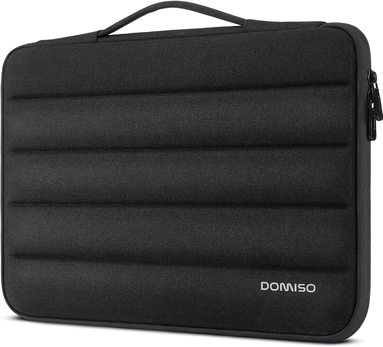DOMISO 17.3 inch Laptop Sleeve Bag Shockproof Protective Carrying Case Water-Resistant Handbag with Handle Compatible with 17.3" Notebook/HP Pavilion Envy 17/Dell/IdeaPad/LG Gram/MSI,Black