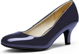 DREAM PAIRS Women's Dress Comfortable Low Heel Pump Shoes
