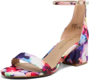 DREAM PAIRS Womens Low-Chunk Low Heel Pump Sandal