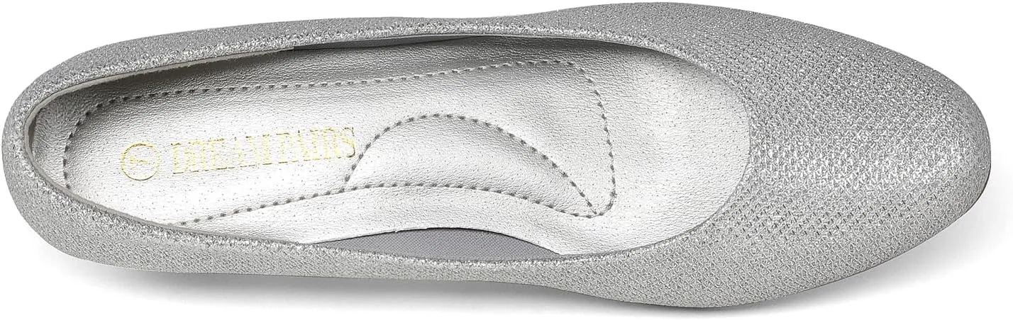 DREAM PAIRS Women's Mila Low Chunky Heel Pump Shoes