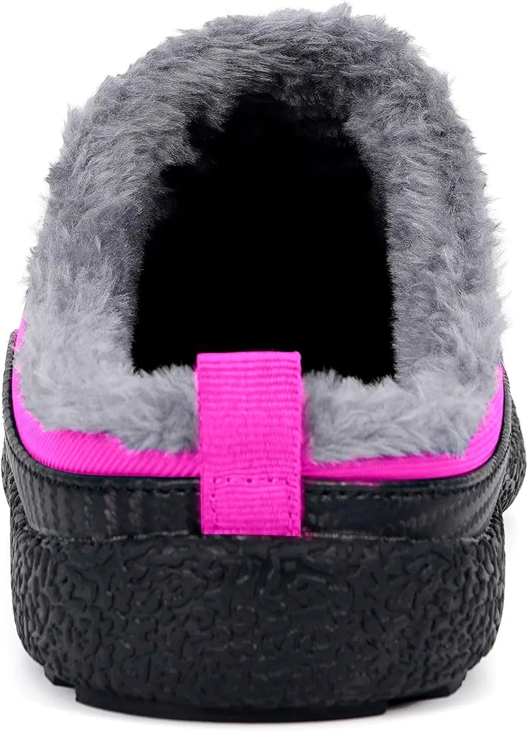 Eagsouni Womens Mens House Slippers Slip on Snow Winter Warm Fully Fur Lined Slippers Indoor Outdoor Shoes