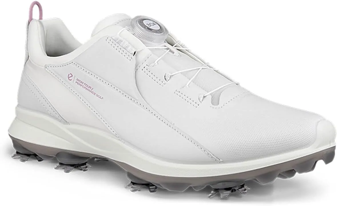 ECCO Women's Biom Tour Boa Waterproof Cleated Golf Shoe Sneaker