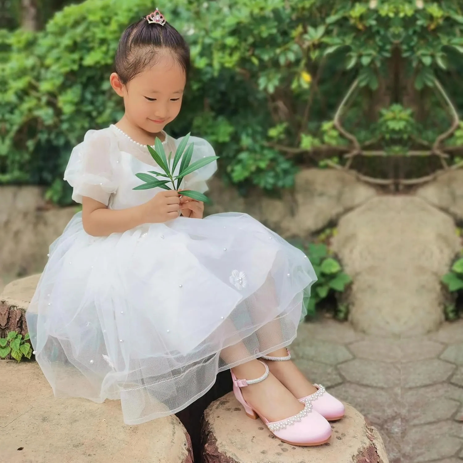 EIGHT KM Girls High Heels - Weeding Party Little Girl Heels Multi-Colored Ages 3-13 Years - High Heels for Girls & Kids - Wide Fit Toddler High Heels High Heels for Kids