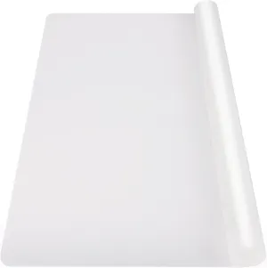 Ewen 39.4x23.5in 2mm Extra Large Silicone Mat, Thick Heat Resistant Placemat Silicone Mats for Kitchen Counter, Bar Workbench Table Protector Cover Pad for Air Fryer Coffee Maker Stove Translucent