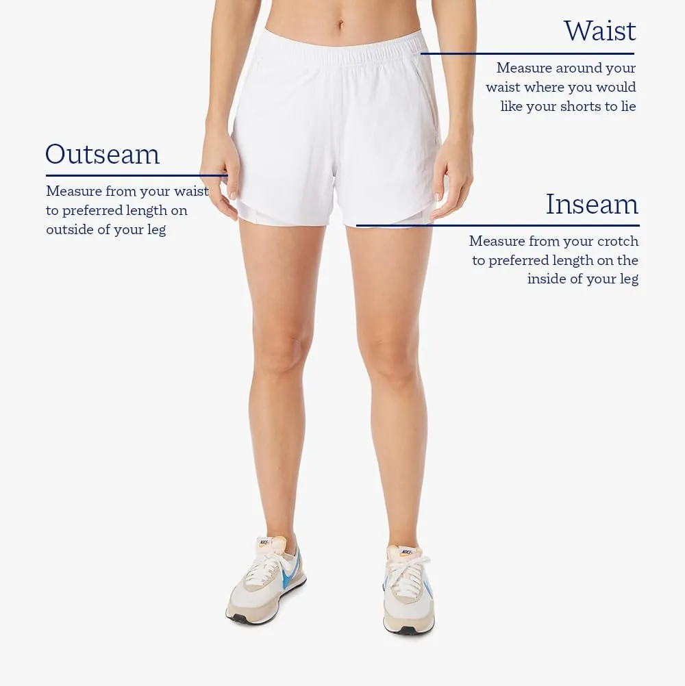 Fair Harbor The Corliss Short –– Women's Athletic Short, 5-Inch Inseam –– Quick Dry with Short Liner