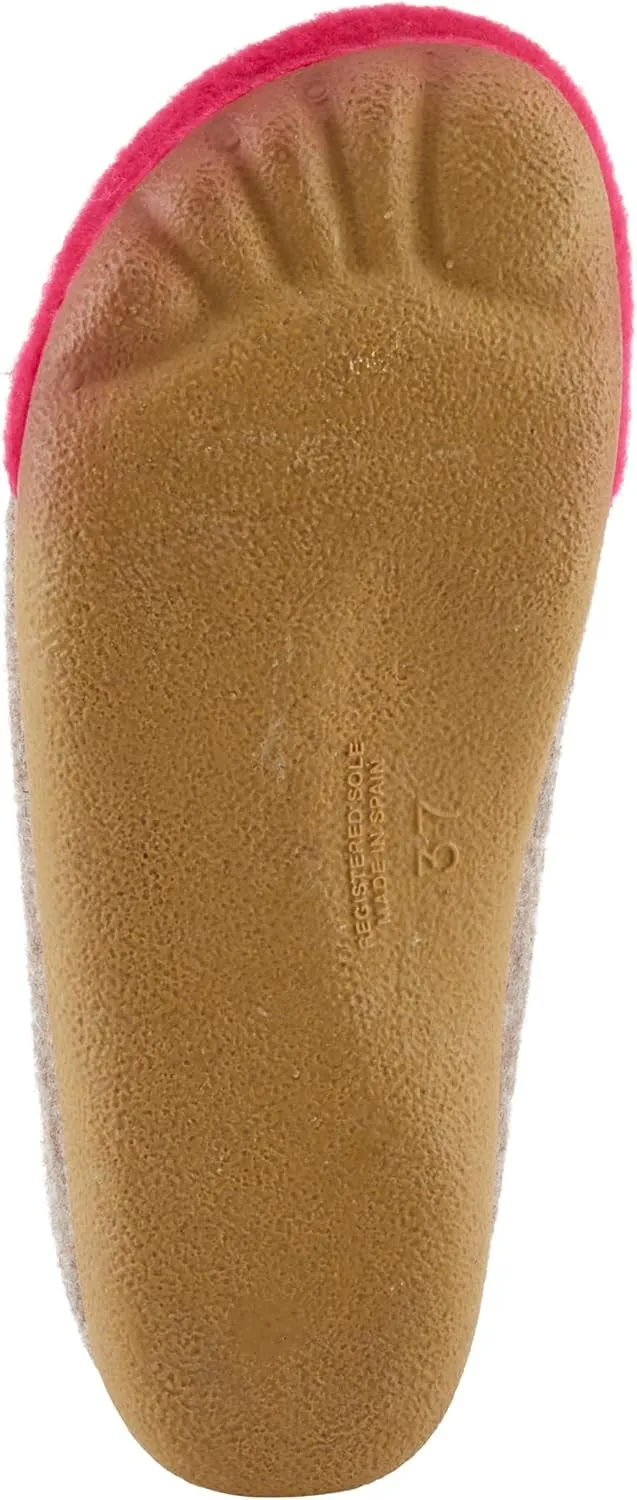 Flexus Spring Step Cuttlecat Cute Slippers for Women Indoor - Wool Felt Kitten Embroidery Comfortable Slide On House Shoes for Women