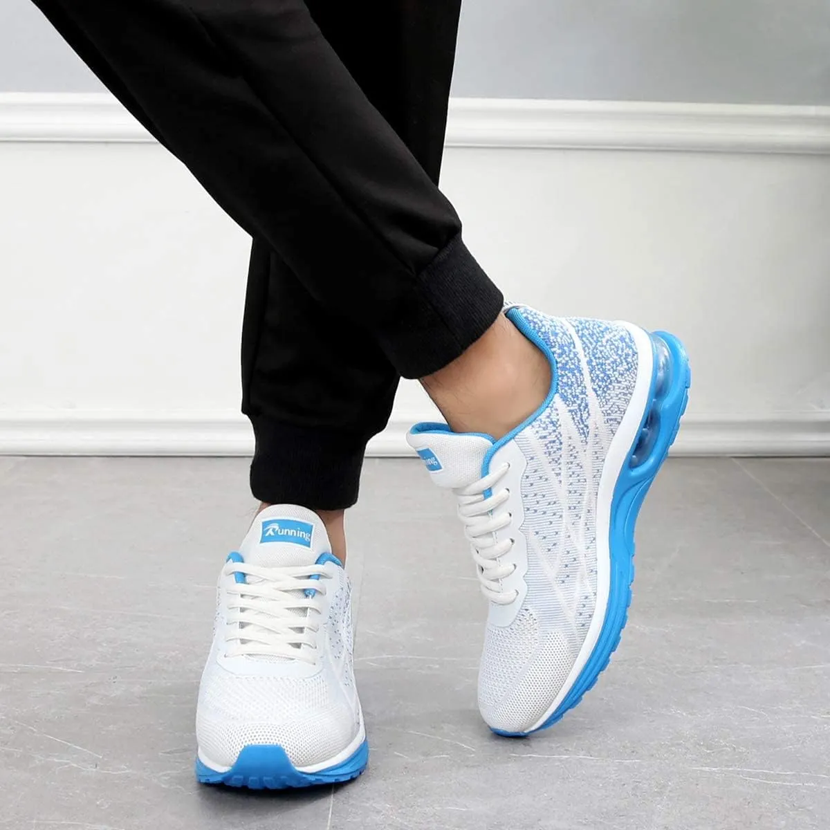 GANNOU Men's Athletic Running Shoes Fashion Sport Gym Jogging Tennis Fitness Sneaker (US 7-12.5)