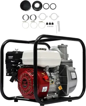 Gas Powered Water Pump, 7.5HP 4 Stroke Gasoline Engine Water Pump, 3Inch Large High Pressure Water Pumpor, Agricultural Water Irrigation Pump, for Farmland Garden Irrigation