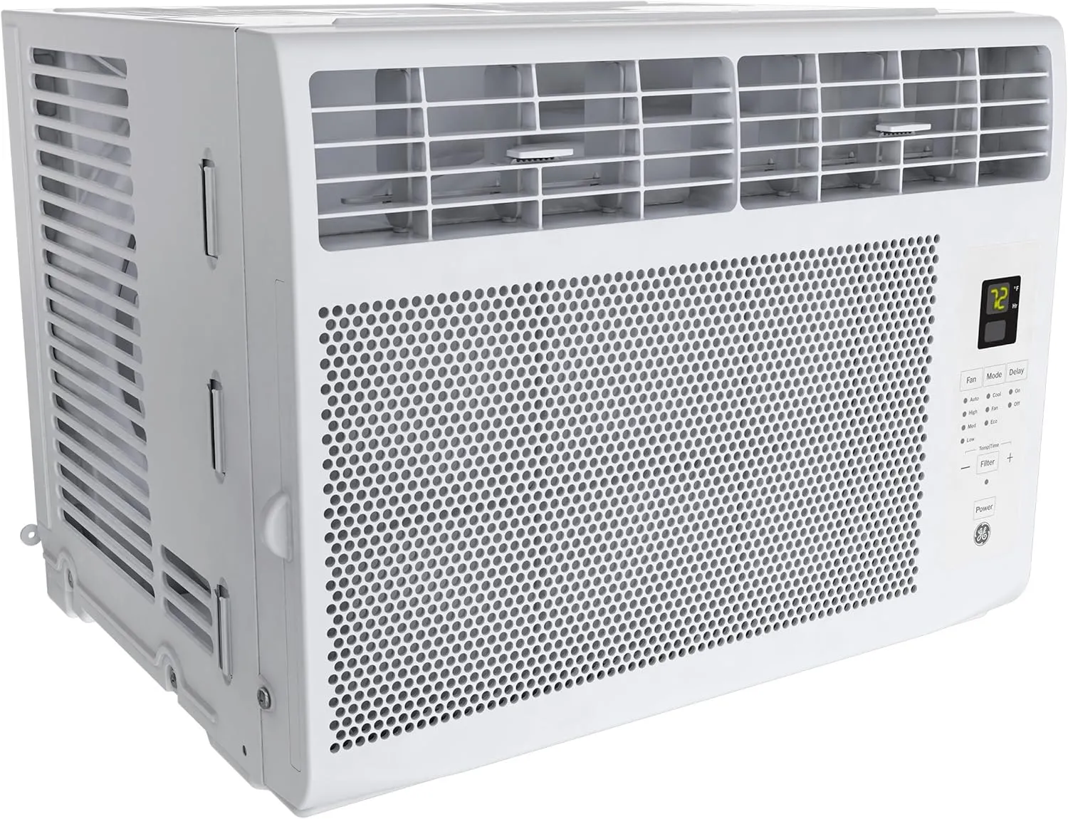 GE Window Air Conditioner Unit, 5,000 BTU with LED Controls for Small Rooms up to 150 sq ft., Adjustable Fan and Cooling Settings, Perfect for Guest or Living Room, Easy Install Kit Included, White