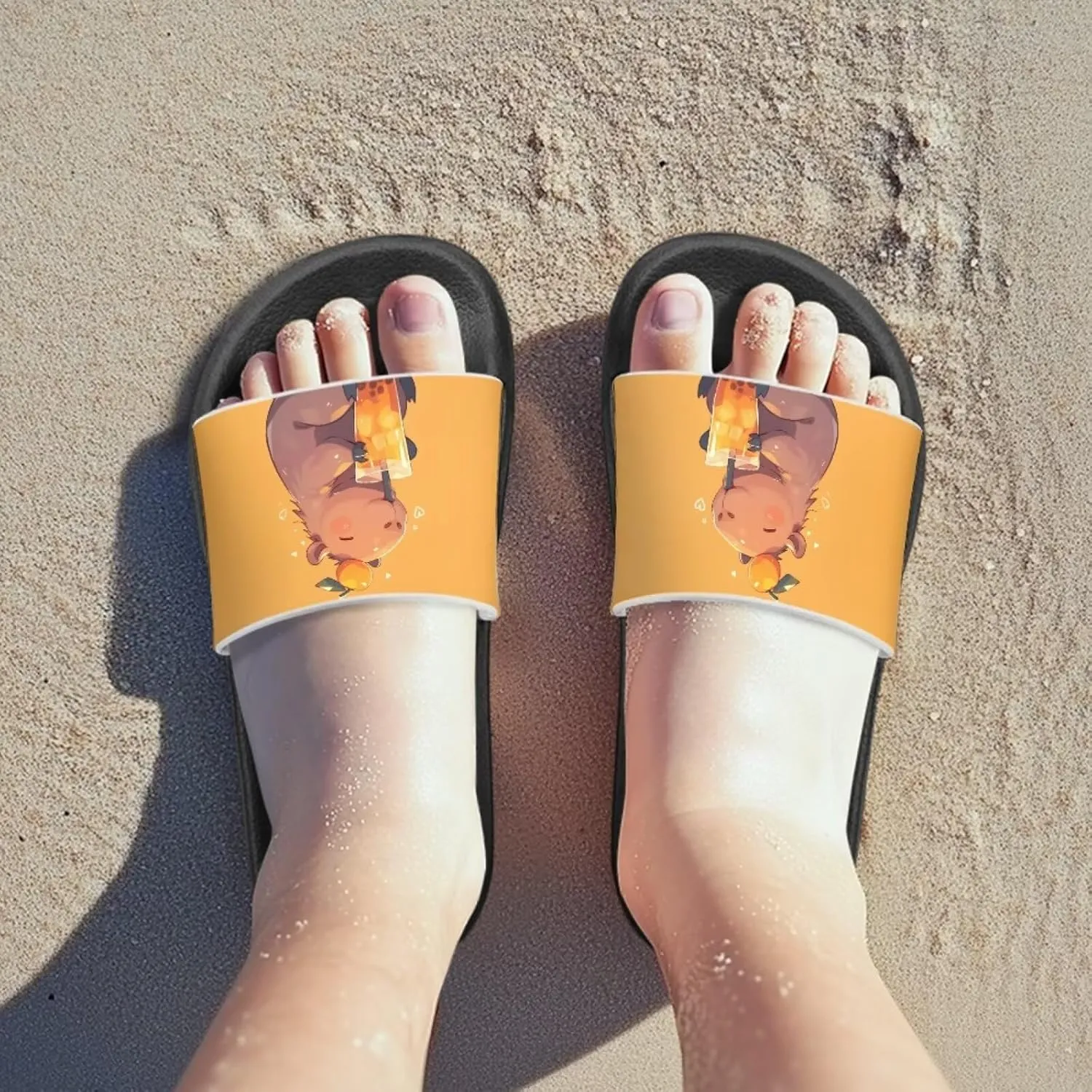 Girls Slide Sandals Non Slip Summer House Slippers Kids Open Toe Beach Slides Stylish Kids Shower Shoes