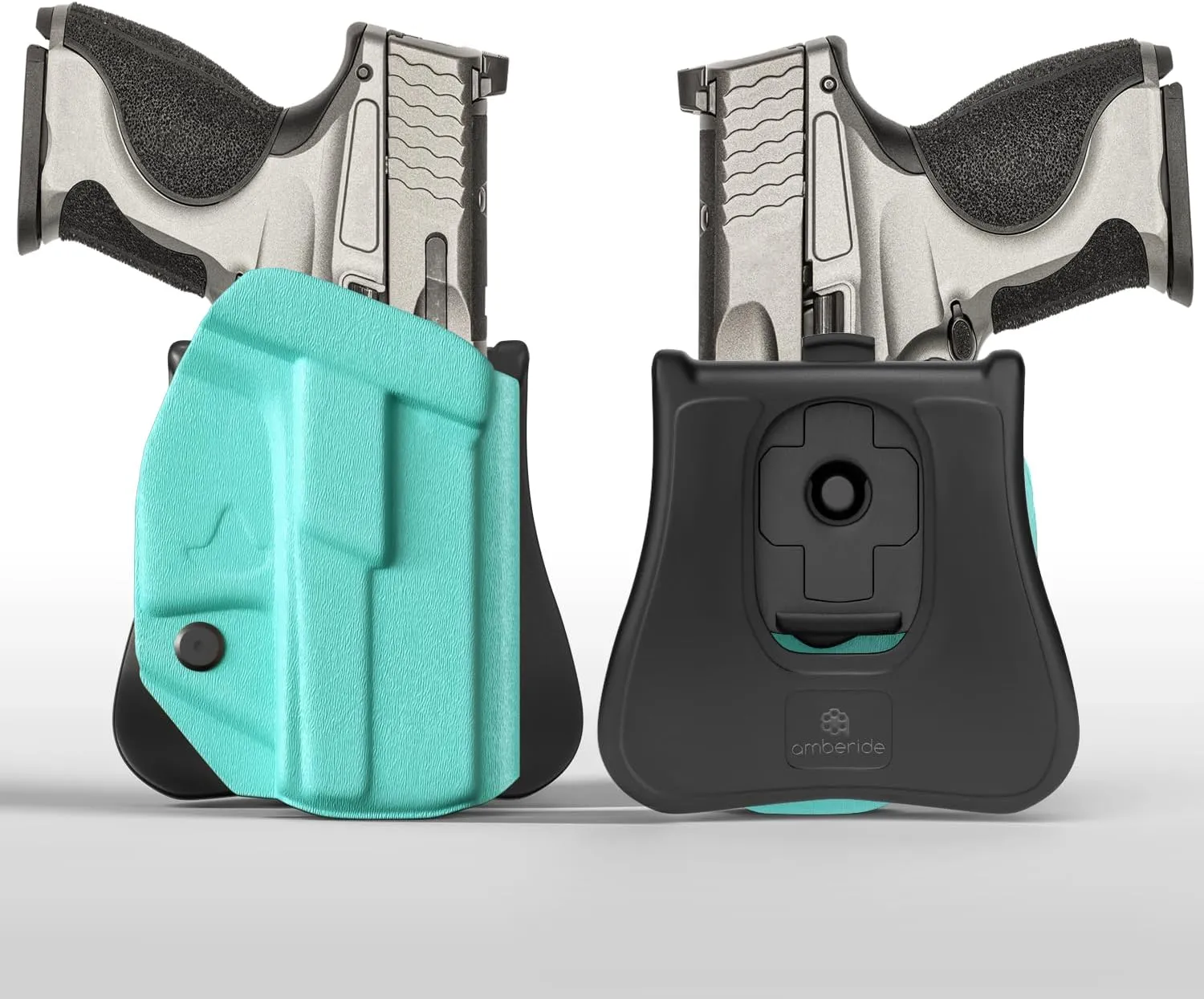 Glock19/19X/44/45/23/32 Holster IWB OWB Kydex Holster Custom Fit: Glock 19 19X 44 45 23 32 (Gen 1-5) Pistol - Inside Waistband Concealed Carry - Adj. Cant & 'Posi-Click' Retention - No Wear No Jitter