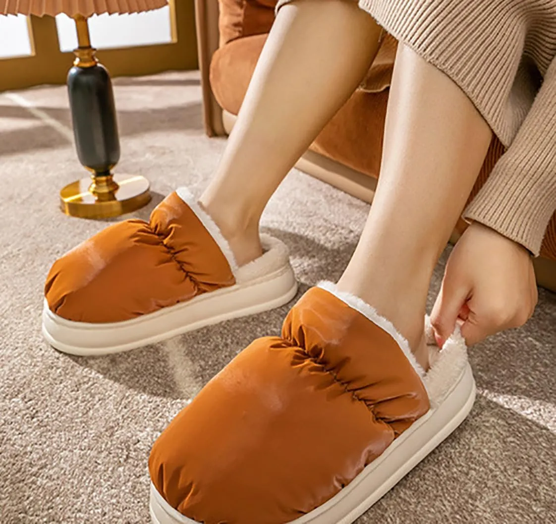 HANDKEI Women's Slippers Cute Rabbit Winter Anti slip Home Slippers Warm Plush Non slip Indoor and Outdoor Shoes
