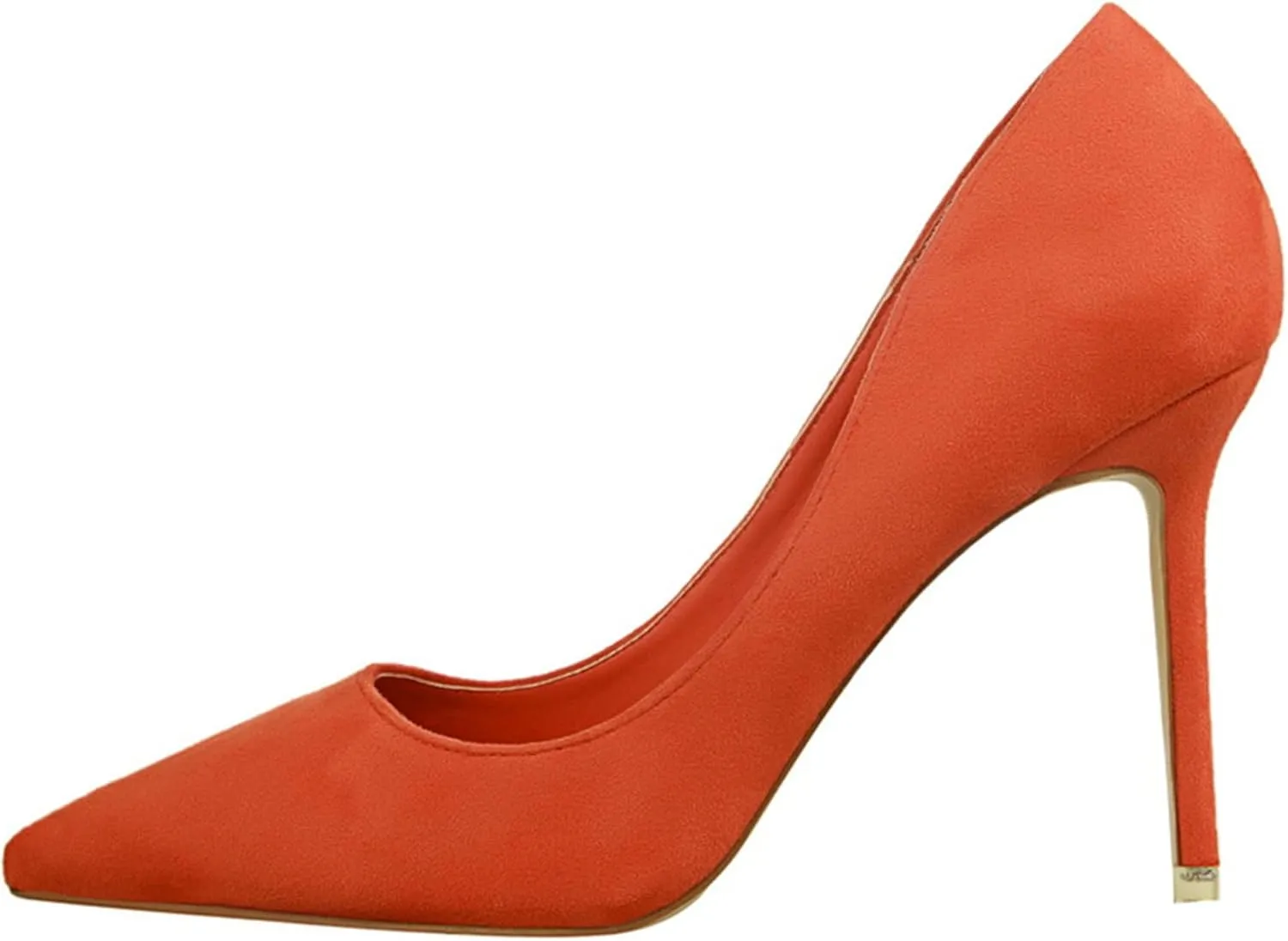 Hee grand Classic Pointed Toe Heels for Women Fashion Suede Stiletto Wedding Party Dress Shoes Office Pumps Lady High Heels