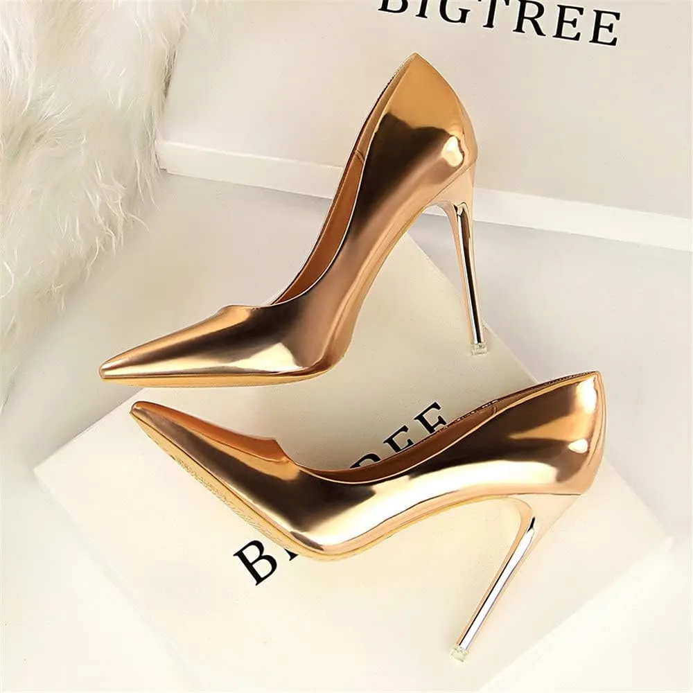 Hee grand Classic Pointed Toe Heels for Women Fashion Suede Stiletto Wedding Party Dress Shoes Office Pumps Lady High Heels