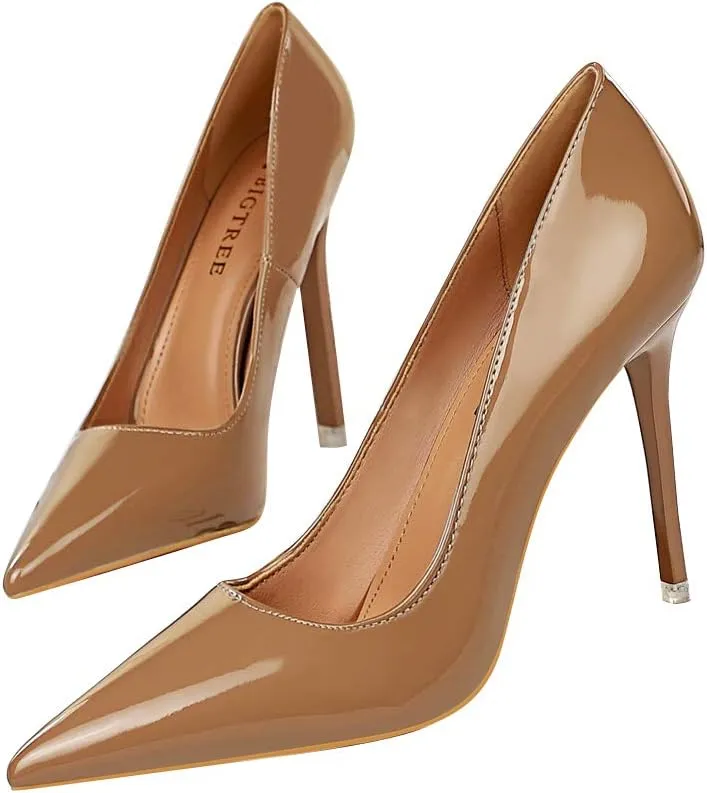 Hee grand Classic Pointed Toe Heels for Women Fashion Suede Stiletto Wedding Party Dress Shoes Office Pumps Lady High Heels