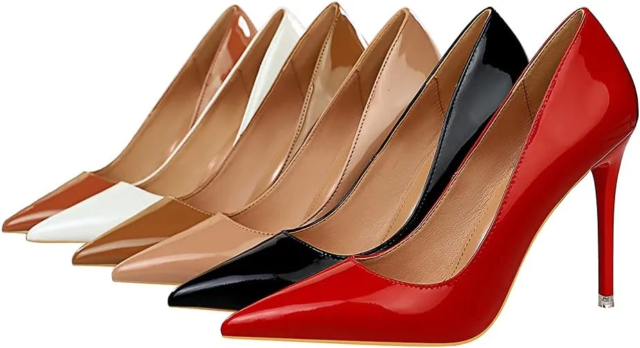 Hee grand Classic Pointed Toe Heels for Women Fashion Suede Stiletto Wedding Party Dress Shoes Office Pumps Lady High Heels