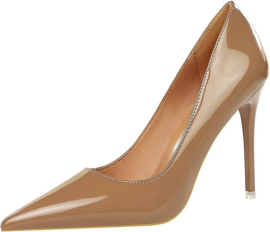Hee grand Classic Pointed Toe Heels for Women Fashion Suede Stiletto Wedding Party Dress Shoes Office Pumps Lady High Heels