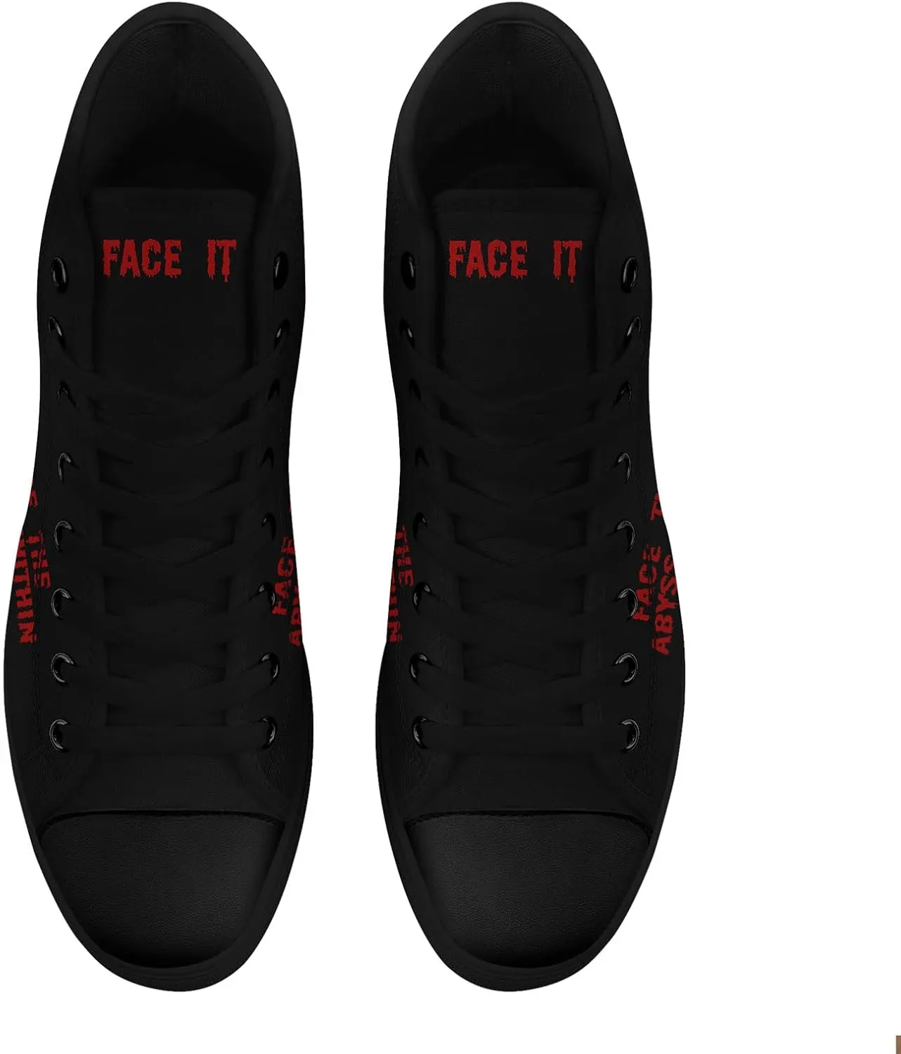 High-top Skull Canvas Sneaker for Men Women Punk Gothic Fashion Unisex Trendy Flame Walking Casual Flat Walking Shoes