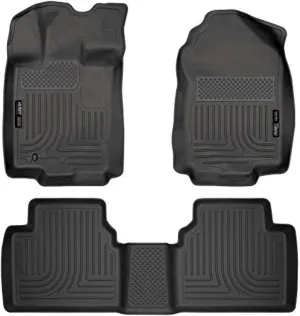 Husky Liners 98361 Fits 2006 Lincoln Zephyr, 2010-12 Ford Fusion, 2010-12 Lincoln MKZ, 2010-11 Mercury Milan - Front Wheel Drive Weatherbeater Front & 2nd Seat Floor Mats