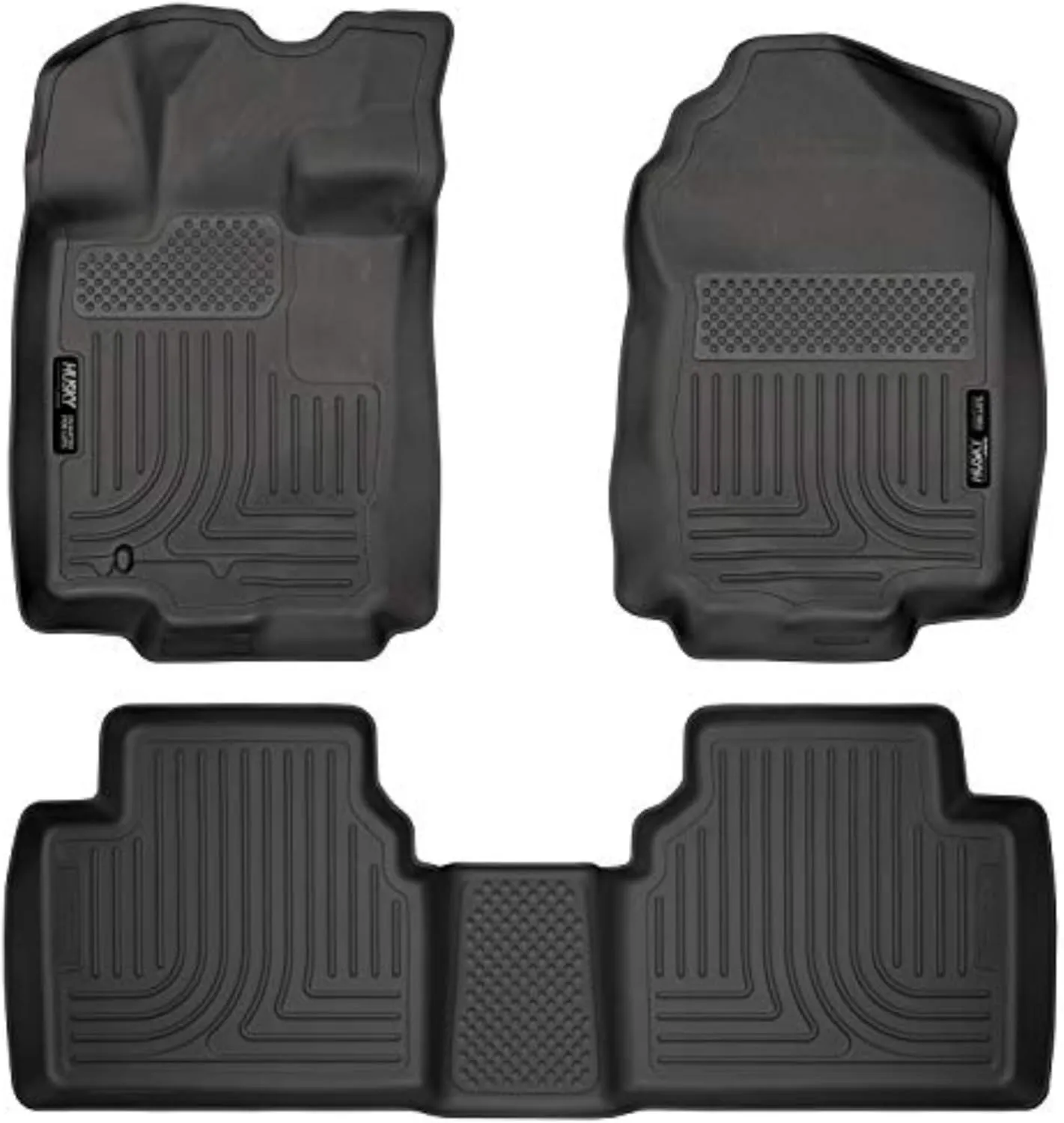 Husky Liners 98361 Fits 2006 Lincoln Zephyr, 2010-12 Ford Fusion, 2010-12 Lincoln MKZ, 2010-11 Mercury Milan - Front Wheel Drive Weatherbeater Front & 2nd Seat Floor Mats