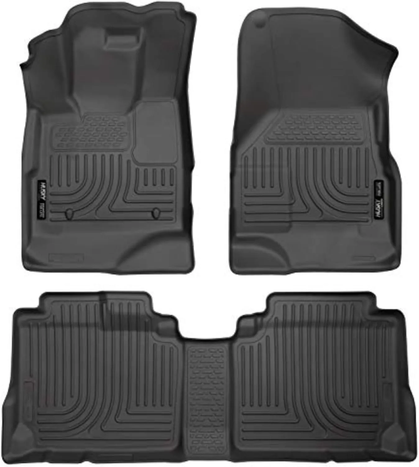 Husky Liners Weatherbeater Floor Mats | Fits 2010-2017 Chevrolet Equinox & GMC Terrain | Front & 2nd Row, 3-pc Black - 98131