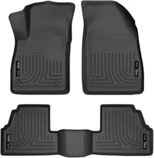 Husky Liners Weatherbeater Floor Mats | Fits 2013-2022 Buick Encore (Excludes GX Model); 2015-2022 Chevrolet Trax | Front & 2nd Row, 3-pc Black - 98271