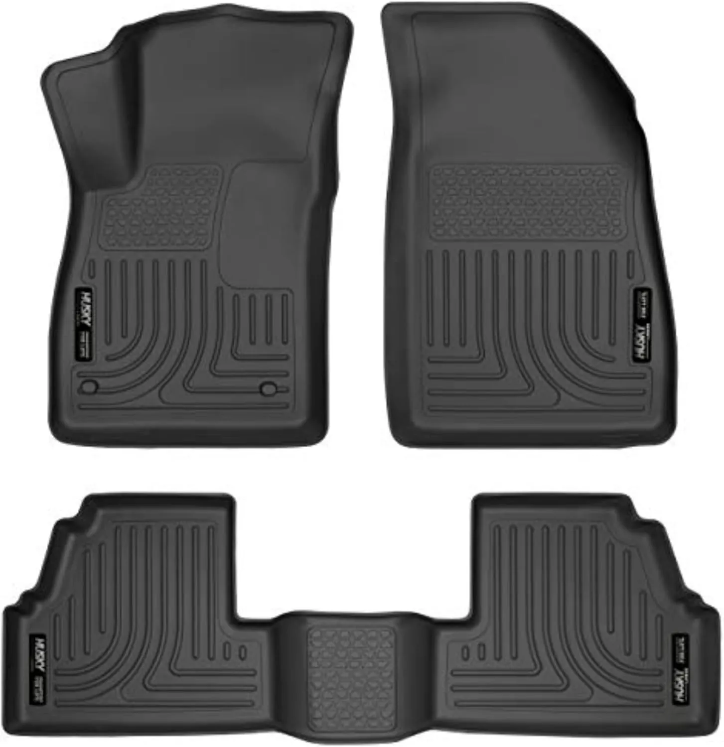 Husky Liners Weatherbeater Floor Mats | Fits 2013-2022 Buick Encore (Excludes GX Model); 2015-2022 Chevrolet Trax | Front & 2nd Row, 3-pc Black - 98271