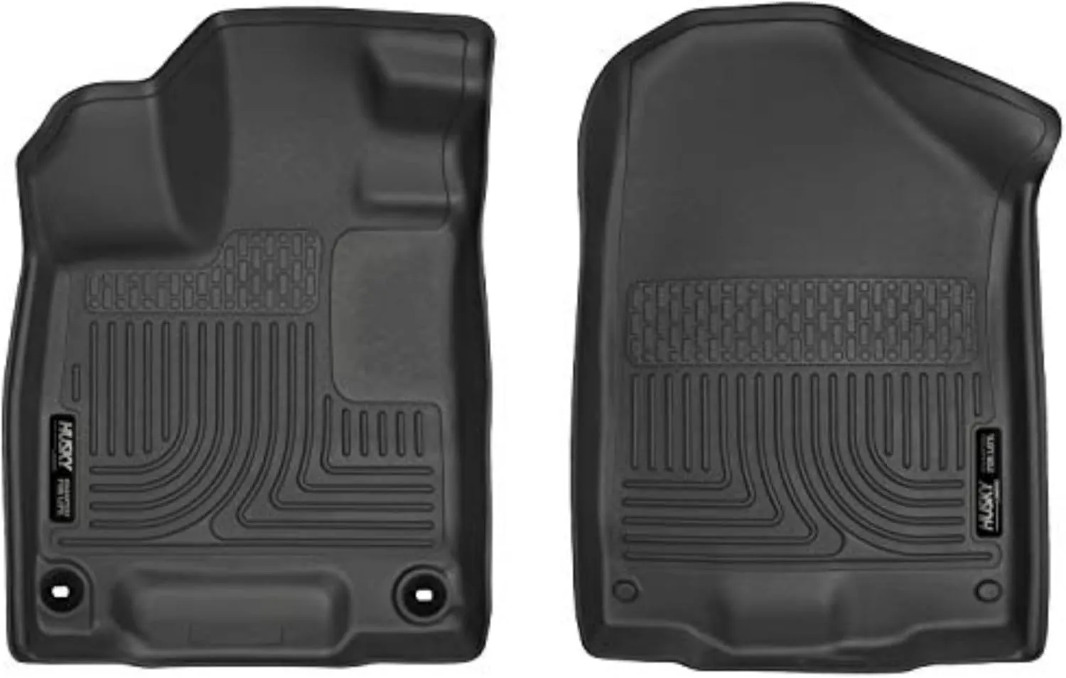 Husky Liners Weatherbeater Floor Mats | Fits 2017-2024 Honda Ridgeline | Front Row, 2-pc Black - 18431