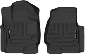 Husky Liners Weatherbeater Floor Mats | Fits 2018-2024 Ford Expedition, 2018-2024 Lincoln Navigator | Front Row, 2-pc Black - 13341